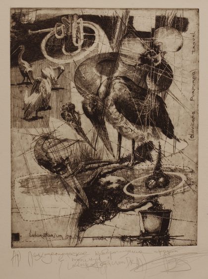Psychedelic Phenomenon in Birds (Laboratorium Dr.M series). Plate 4