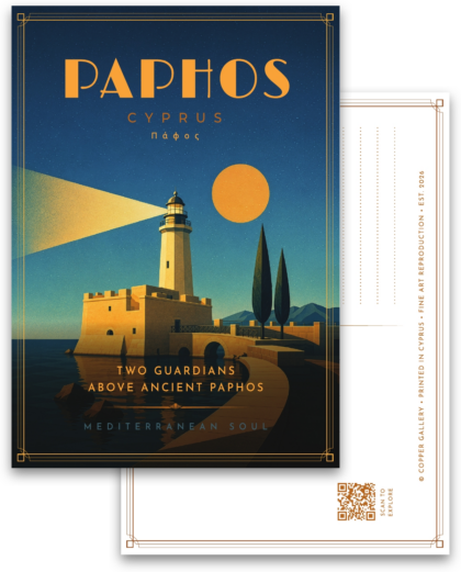 Paphos  - Two Guardians Above Ancient Paphos